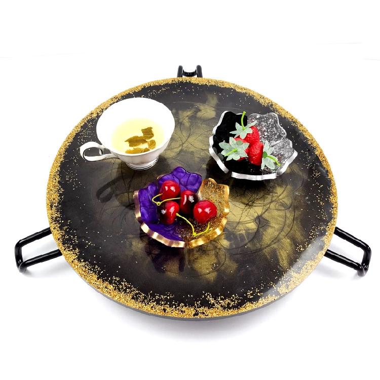 DIY Kristall Epoxy Große Tischform mit Tischfuß Harz Gießform für Dekoration