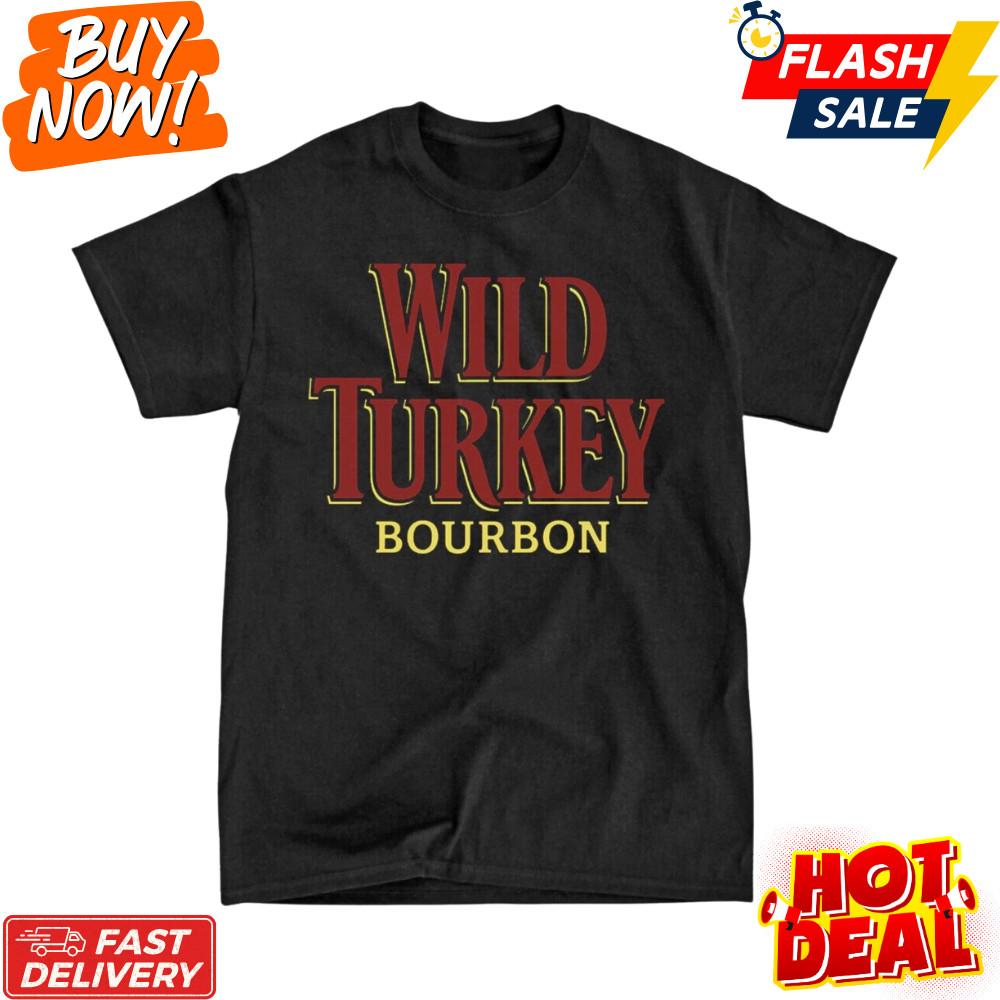 Wild Turkey Bourbon Inspired Fan-Made Logo Black T-Shirt S-5XL Fast Shipping