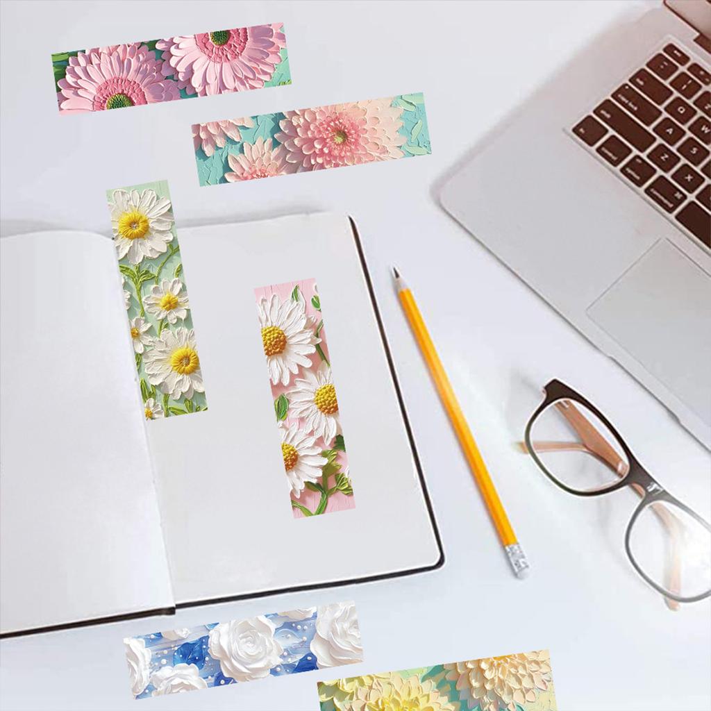 30 Stück Ölmalpapier Lesezeichen Lesehilfen Lesezeichen Buchseitenhalter Seitenunterteiler für Buchliebhaber Schriftsteller Student