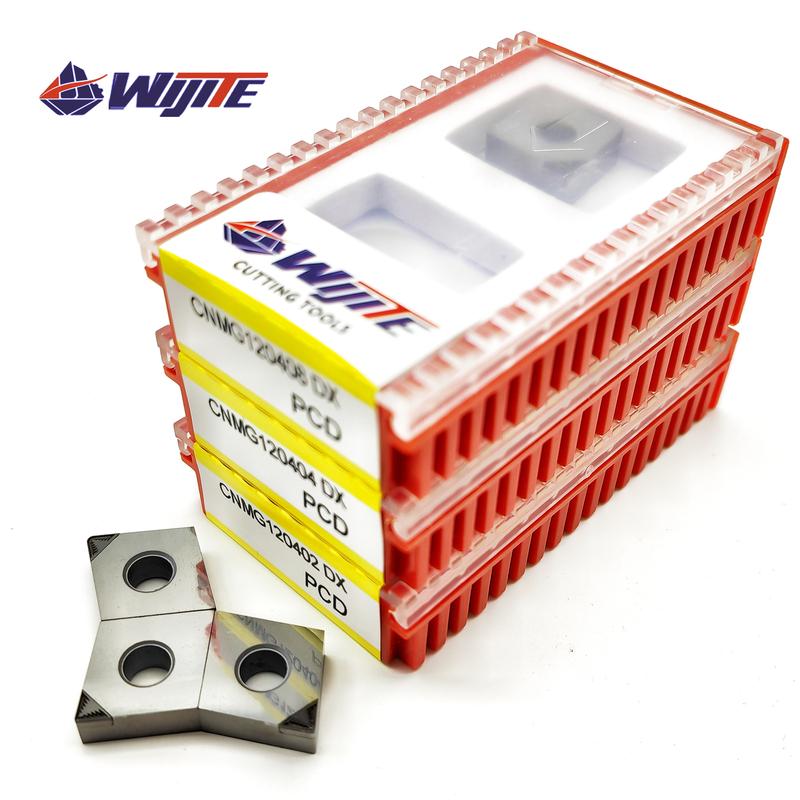 PCD CNMG120402 CNMG120404 CNMG120408 Chip Breaking Tool Used for Copper Aluminum Magnesium Fibre Glass Plastic CNMG