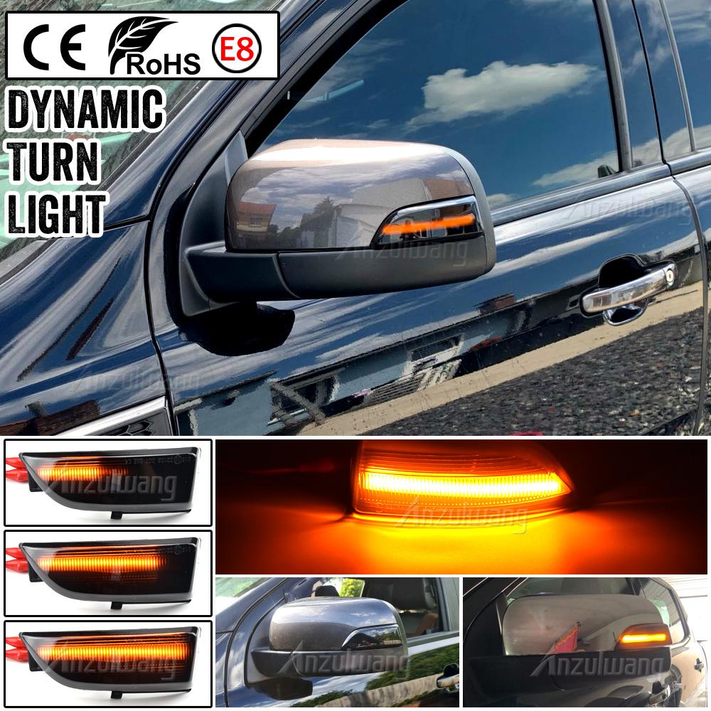 

2Piece Sequential Flasher Lamp LED Dynamic Turn Signal Light For Ford Everest Ranger T6 Raptor Wildtrak Blinker Indicator Smoked black