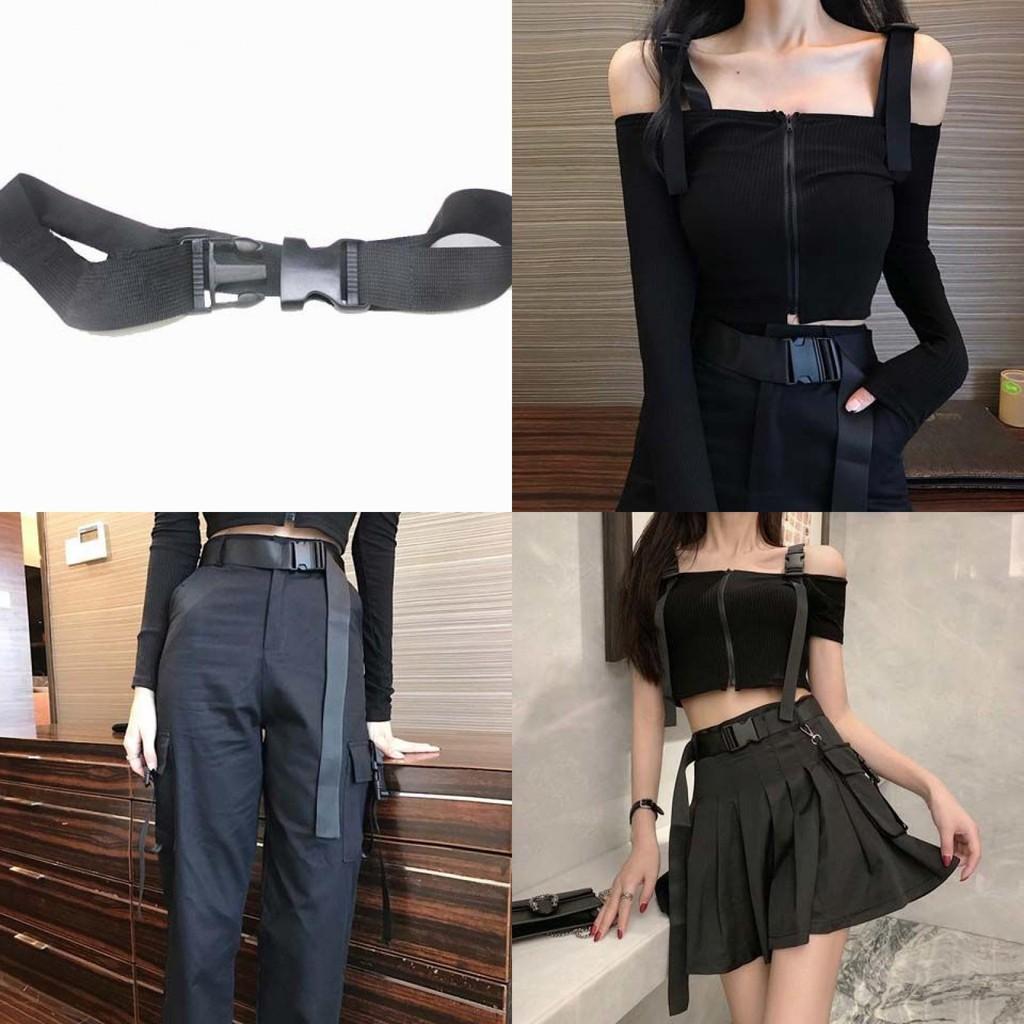 Black 13cm Minimalist Automatic Buckle Canvas Belt For Women Stylish Wear Everyday