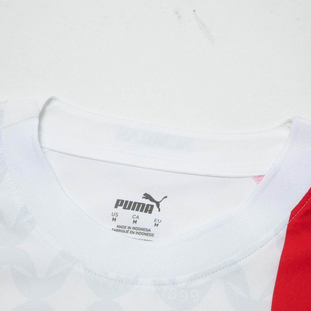 PUMA AC Beige Blue Soccer Jersey Player Edition Men's White 770390-02