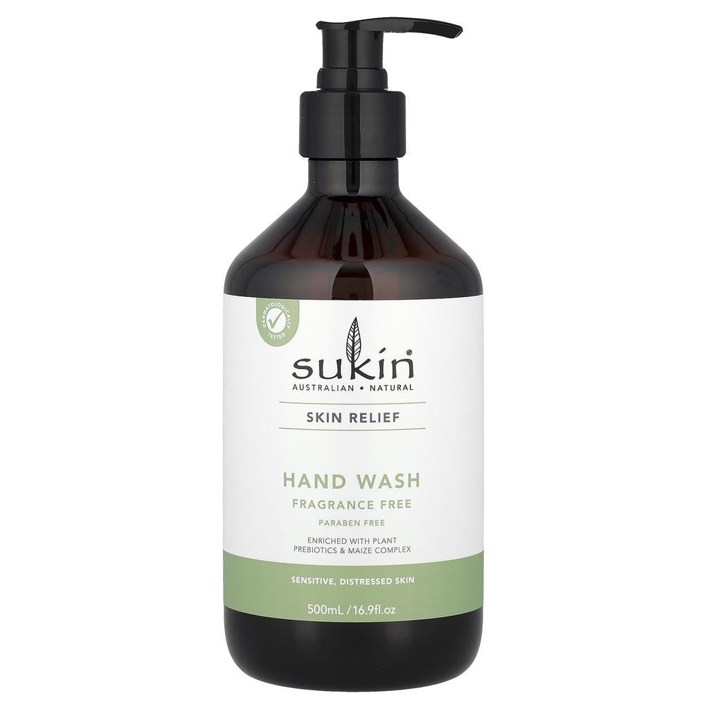 Skin Relief, Hand Wash, Sensitive, Damaged Skin, Fragrance Free, 500Ml(16.9Fl Oz)