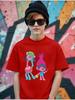 Silly Trolls Short Sleeve Kids T Shirt Summer Cute Cartoon Crewneck Boys Girls 3-14 Years