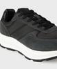 Panicale Black Suede Leather Sneakers