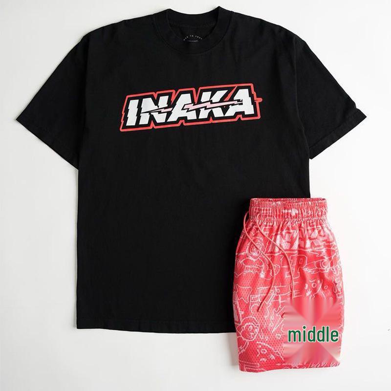 Amerikanische Trendige Herren Kniehohe Retro Netz Basketballshorts