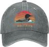 Stupid Canadian Wolf Bird Cap for Women Funny Loon Humor Mens Hats