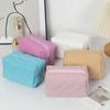 Bolsa de Viaje Cosmética Portátil para Cuidado de la Piel y Artículos de Tocador Simple Gran Capacidad Bolsa de Almacenamiento Suave