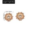 Sun Rhinestone Stud Earrings Zircon Heart Earring Aesthetic Star Earrings  Party Favors