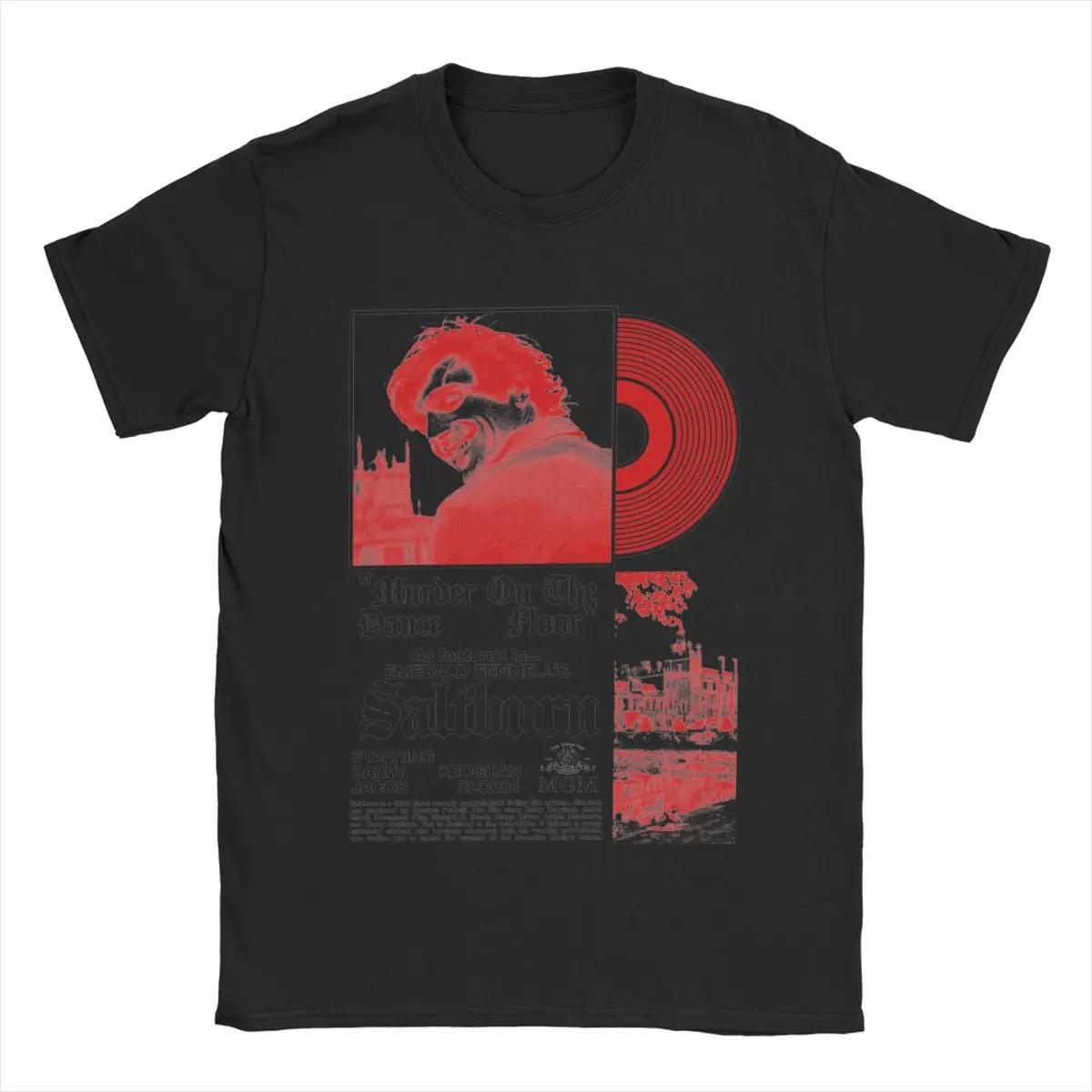 

SALTBURN Murder On The Dance Floor Jacob Elordi футболки мужские смешные 100% хлопок футболки с круглым вырезом футболки с коротким рукавом летняя одежда S чёрный