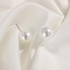 Elegant Pearl Earrings 4mm 5mm 6mm 8mm 10mm 12mm Ear Stud Round Ball Earrings  Wedding Engagement
