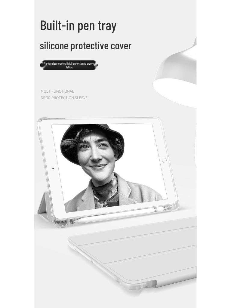Funda para iPad de 10,2 pulgadas Air 4/5: Funda de cuero a prueba de caídas con ranura para bolígrafo para Pro 11 y Mini 6