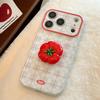 Creative Tomato Stand Phone Case for iPhone 16, iPhone 17, iPhone 17 Pro Max