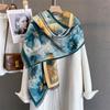 Winter Warm Cashmere Scarf For Women Luxury Print Pashmina Shawl Wrap Neckerchief Female Bufanda Echarpe Design Headband