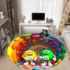 1pc Candy Tunnel Chair Carpet for Office Non Slip, Machine Washable Rug for Office, Room Holiday Decor for Christmas, Birthday Polyester