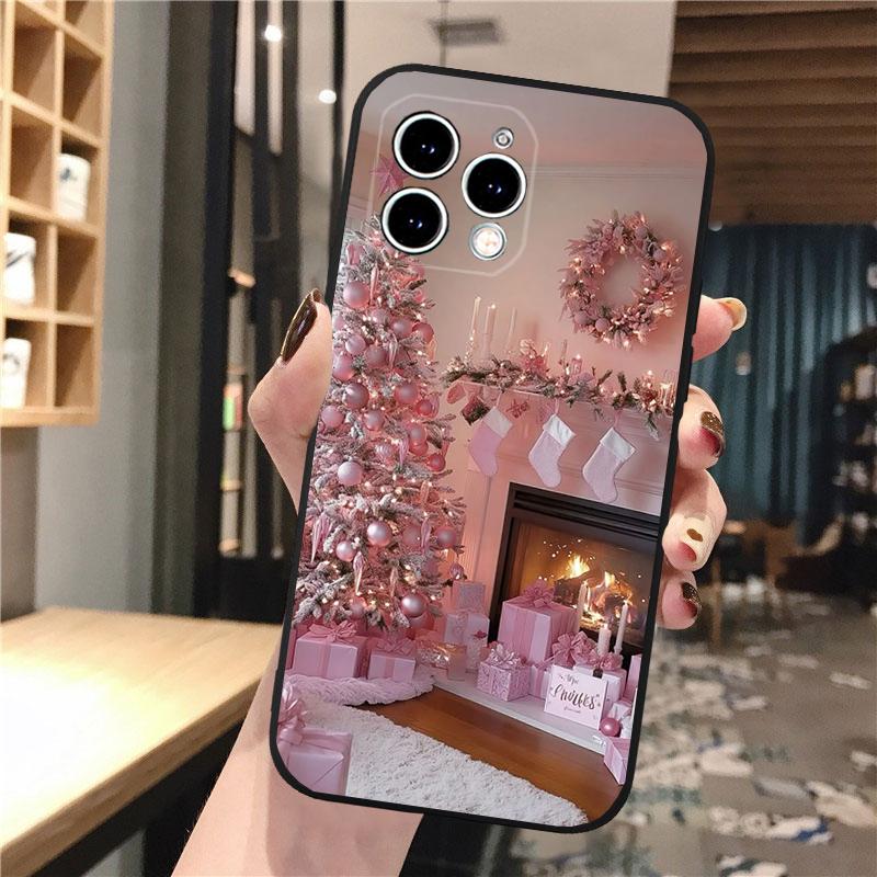 

Phone Case Carcasa Funda For iPhone 17 Pro Max Air 16 15 14 13 Pro Max 15 16 Pro 15Plus Christmas Deer Tree Case iphone 15ProMax