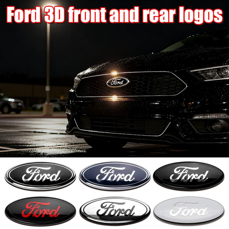 11,5cm Aluminium Frontgrill Heckklappen-Emblem Abdeckung Für Ford Focus MK3 MK2 Mondeo S-MAX Kuga Fiesta Ranger Auto Tuning
