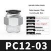 Pneumatic Copper Quick Connector PC8-02 Threaded Straight 16PC4-M5 Air Hose Adapter 6-01/10-03/12-04