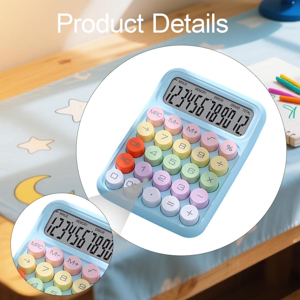 Calculator Accessory Gifts Standard Easily Press Compact Handheld Mechanical Button Business Office