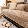 1PC Rabbit Velvet Sofa Covers for Living Room Non-slip Jacquard Soft Sofa Seat Cover Winter Warm Thicken Couch Mat Towel Home