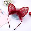 Sexy Lingerie Uniform Seduction Accessories Headband Lace Veil Ball Mask Rabbit Ears Queen Mask