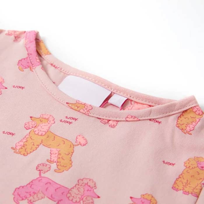 Pyjamas à manches courtes pour enfants rose clair 92/104/116/128/140
