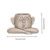 Abstract Face Vase Carved Unique Pen Holder for Living Room, Hallway, Office Nordic