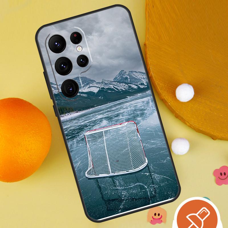 Ice Hockey Rink Phone Case For Samsung Galaxy S25 Ultra S23 S22 S21 Ultra S9 S10 S20 Plus S24 FE Funda Cover