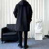 ROMON Men's Hooded Mid-Length Trench Coat
