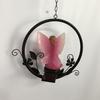 Solar Enamel Flower Fairy Iron Hanging Lawn Ornament Lights