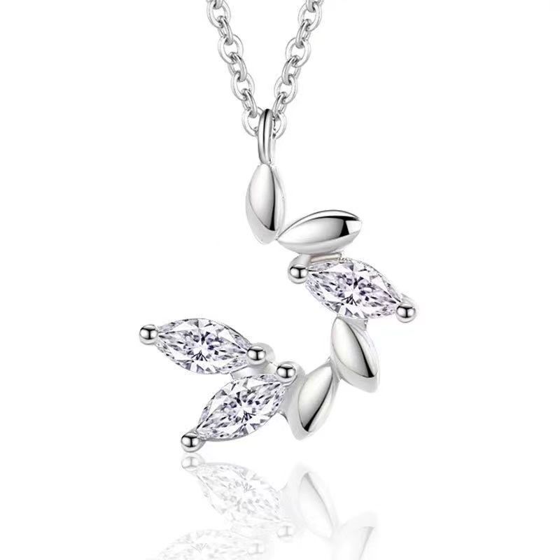 

S925 Стерлингового Серебра Маленький Принц Пшеничное Ожерелье Женский Легкий Роскошный Дизайн Меньшинств Цепь Ключицы Серебряные Ювелирные Изделия для Подруги 925