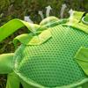 Hunde Rucksack No-Pull Haustier Geschirr Weste Schildkrötenform Selbstträger Metallreißverschluss Rucksack für Reisen Spaziergänge Camping Wandern