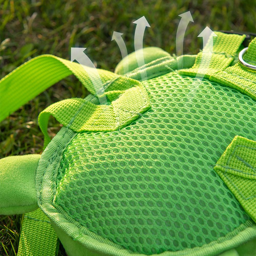 Dog Backpack No-Pull Pet Harness Vest Turtle Shape Self Carrier Metal Zipper Backpack For Travel Walking Camping Hiking