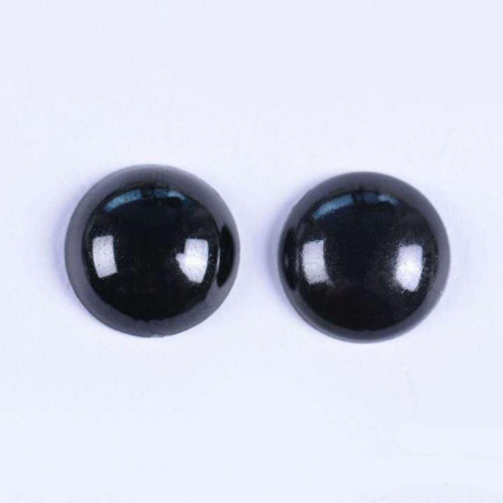 1 Box Flat Doll Round Flat Black Eyes Round Doll Plastic Safety Eyes  Doll Accessories