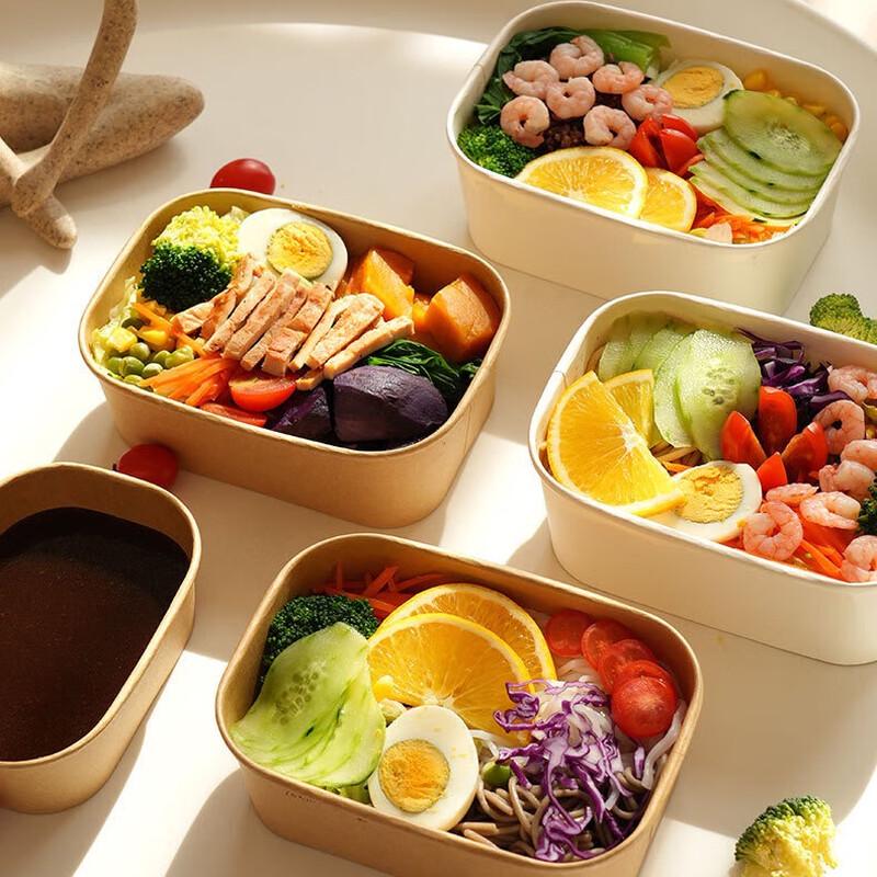 

Changbaosen Disposable Square Lunch Containers, 25-Pack