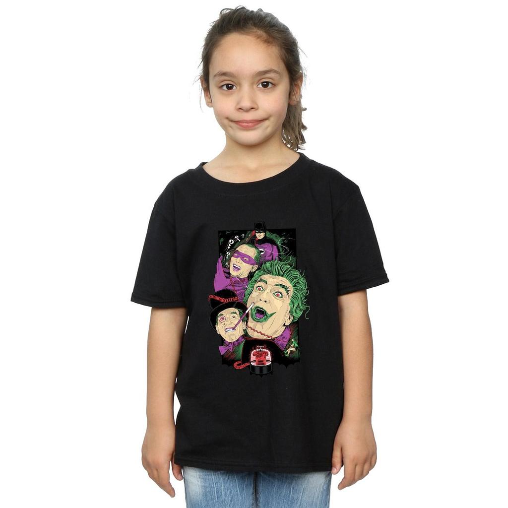 DC Comics Girls Batman TV Series Rogues Gallery Cotton T-Shirt