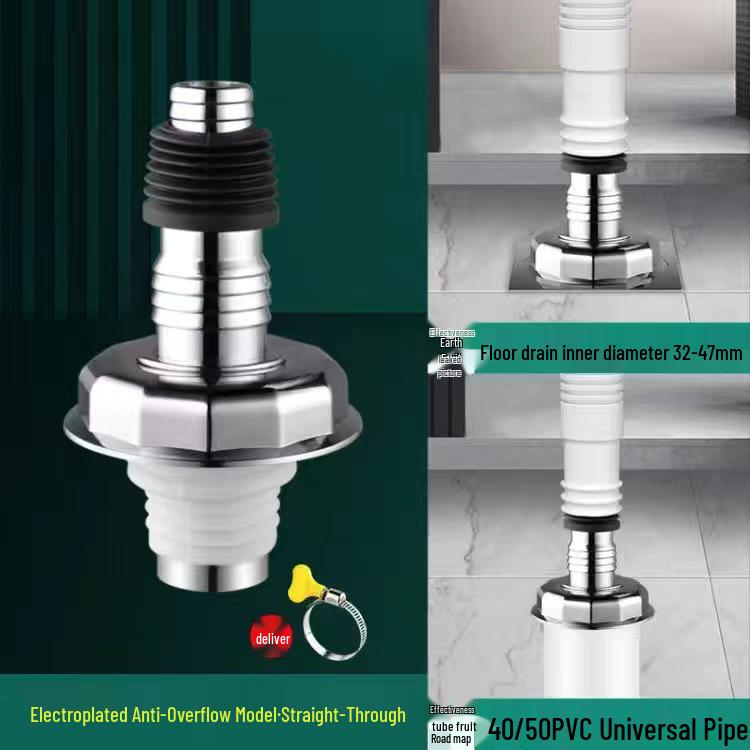 Y-shaped Dual Outlet Floor Drain Connector for Washing Machine