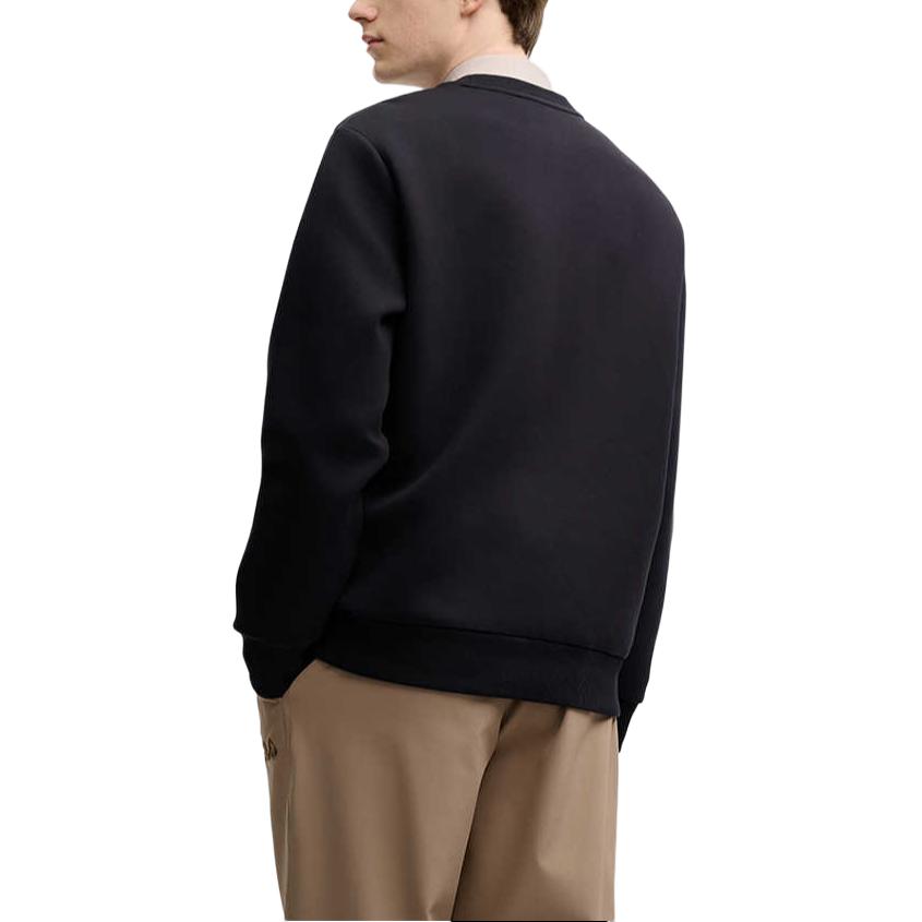 Fila Heritage Series Round Neck Letter Print Comfortable Long Sleeve Sweatshirt Men Sweatshirt Black F11M518208F-BK