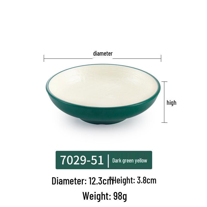 Japanese Melamine Mushroom Hat Salad Bowl: Creative Shallow Artistic Tableware for Rice, Soup, Noodles, and More