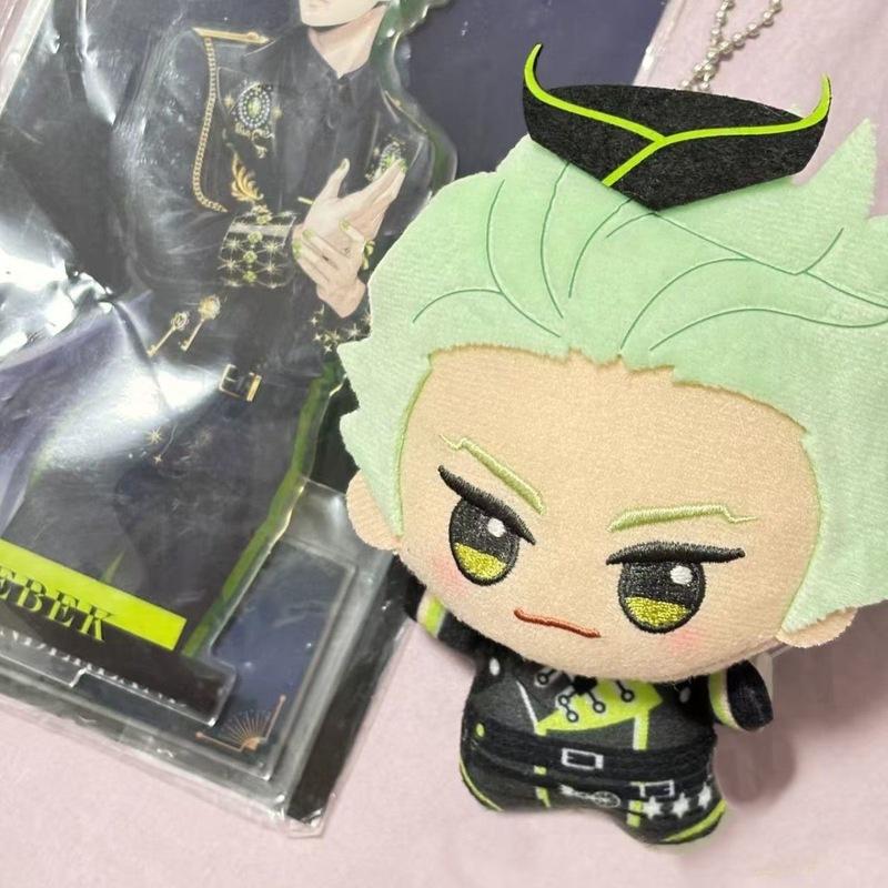 10cm Stuffed Twisted Sebek Zigvolt Plushie Anime Sebek Figures Plush Doll Toys Keychain Pendant Holiday Xmas Gifts