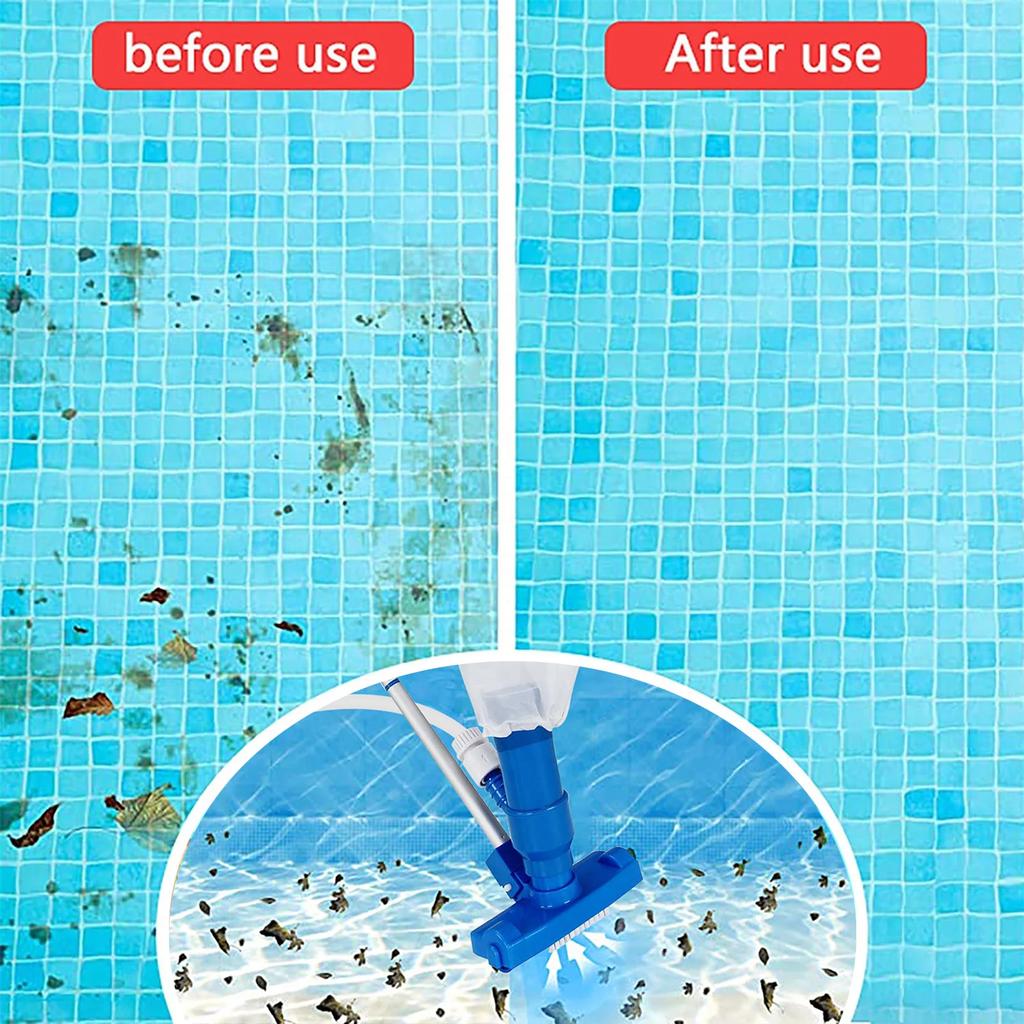 Pool Vacuum Cleaning Kit Professional Pool Vacuum Cleaning Tool Swimming Pool Cleaner Set Cleaner Brush for Hot Spring Outdoor