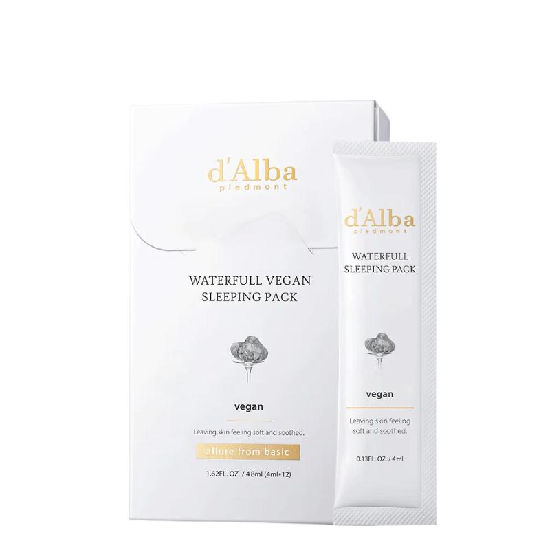 Masque de nuit véganique Waterfull (4ml * 12 paquets)