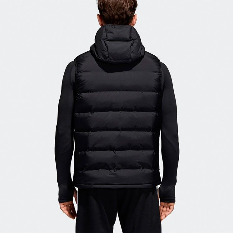 adidas Helionic Hooded Down Vest Men Black Men's BQ2006