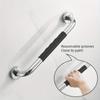 Shower Handle for Seniors, Bathroom Safety Grab Bar, 2 Piece 13.77 Inch Stainless Steel Non-Slip Shower Safety Grab Bar with Silicone Handle