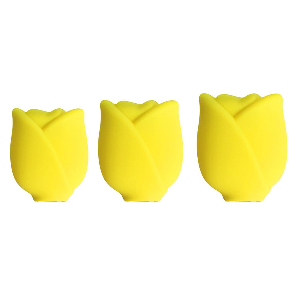 

Чехлы для кистей для макияжа, силиконовый держатель для кистей для макияжа, многоразовый чехол от пыли, органайзер для кистей жёлтый