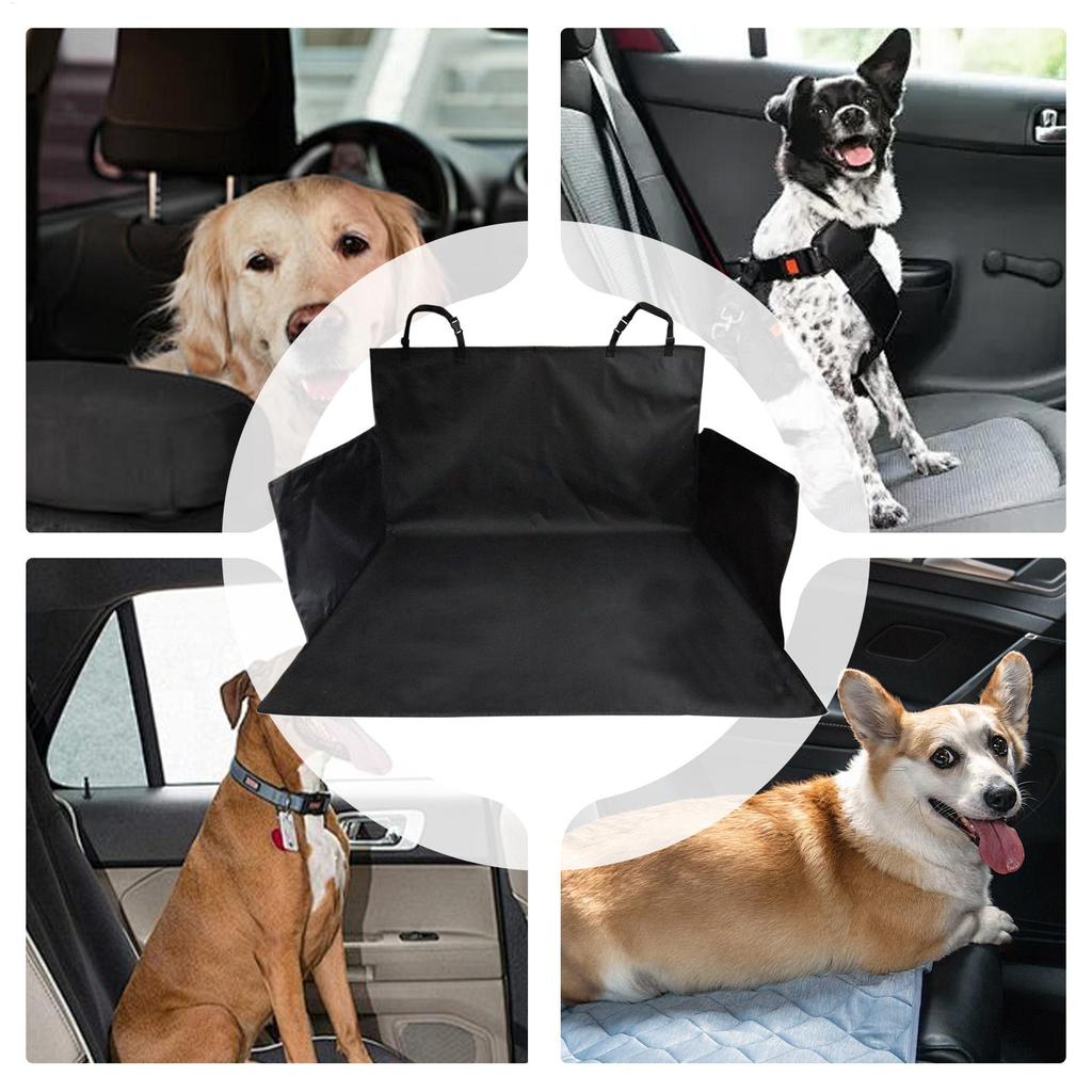 Backseat Pet Bed Mat Portable Car Seat Cover Non-Slip Dustproof Pad Protector With Storage For Truck Provide Comfort Prevent