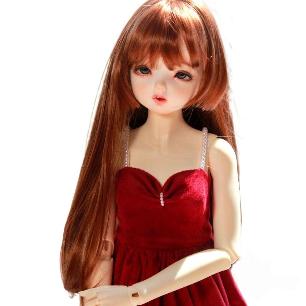 High Temperature Fiber Doll Wig Hair for 1/4 1/6 BJD Doll Long Hair DIY Head Accessories  Girls