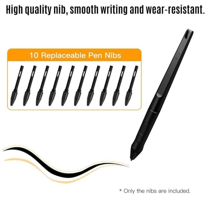 10Pcs Replacement Nibs for 16/12/13/20 Digital Pen Wear Resistant Tip For Graphics Designers
