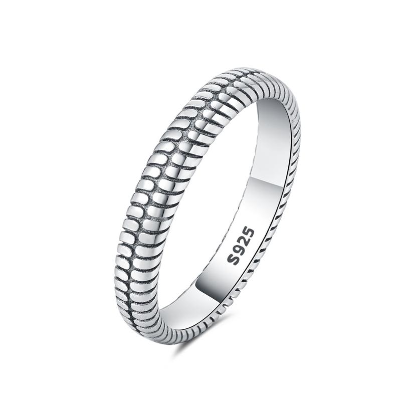 New 925 Simple Silver Serpentine Twist Ring Zircon Rings For Women Lucky Wedding Engagement Jewelry Gifts